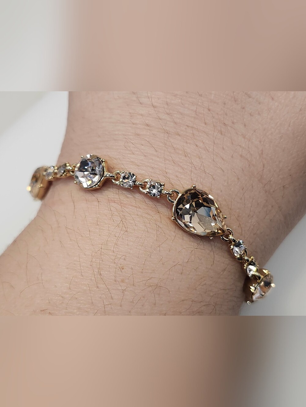 NWT Givenchy Pink Crystal Flex Bracelet